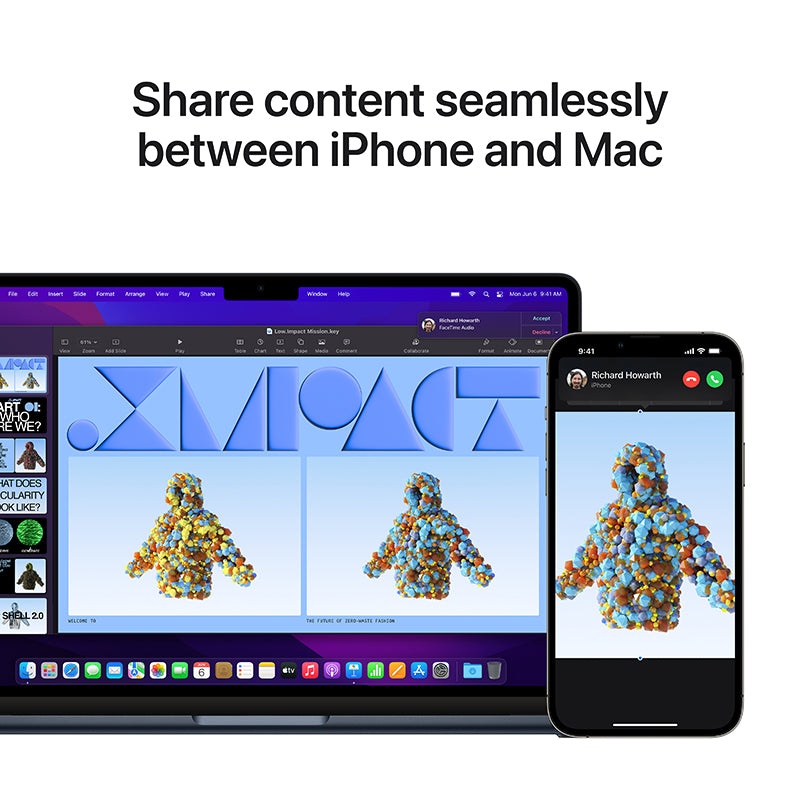 MacBook Air 13-inch Midnight M2 with 8-core CPU and 10-core GPU, 8GB RAM, 512GB [MLY43ZP/A]