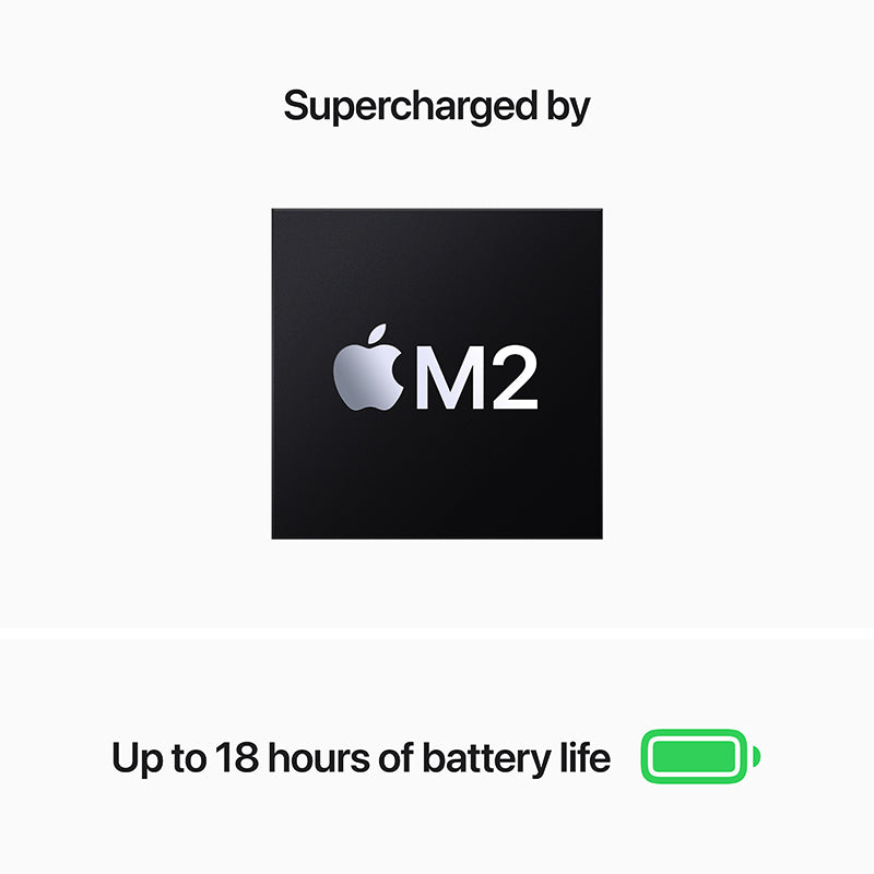 MacBook Air 13-inch Midnight M2 with 8-core CPU and 10-core GPU, 8GB RAM, 512GB [MLY43ZP/A]