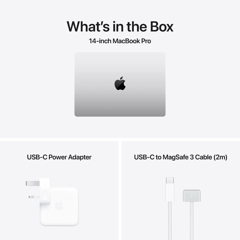MacBook Pro 14-inch Apple M4 chip 10C/10GPU/16GB/512GB - Silver [MW2W3ZP/A]