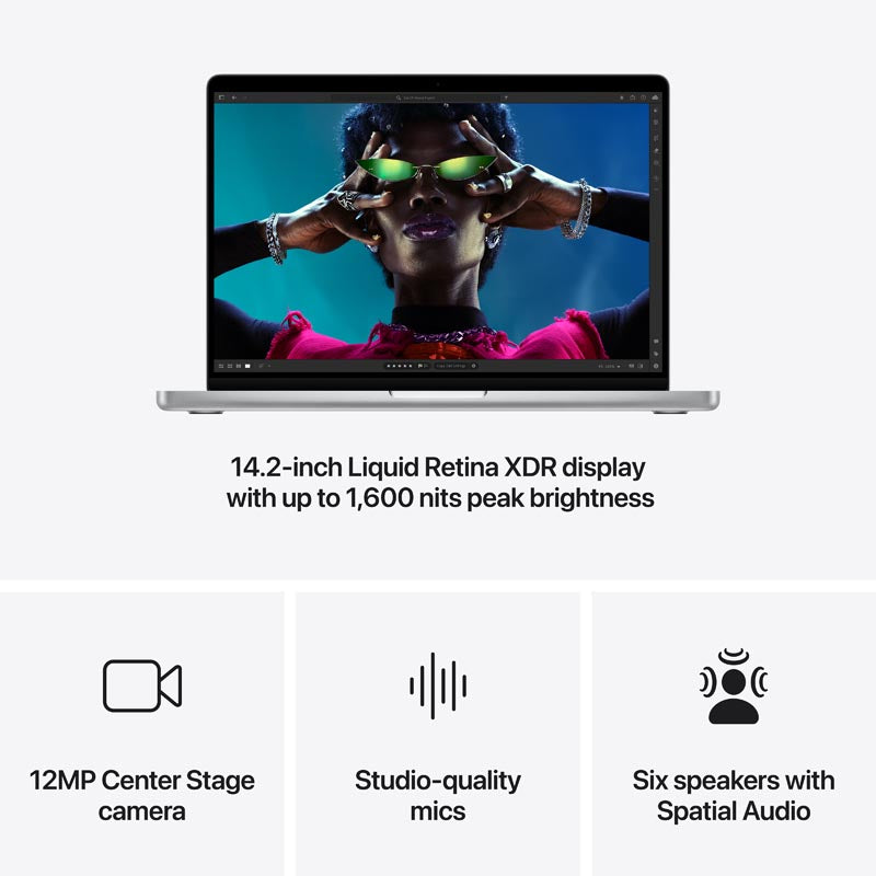 MacBook Pro 14-inch Apple M4 chip 10C/10GPU/16GB/1TB - Silver [MW2X3ZP/A]