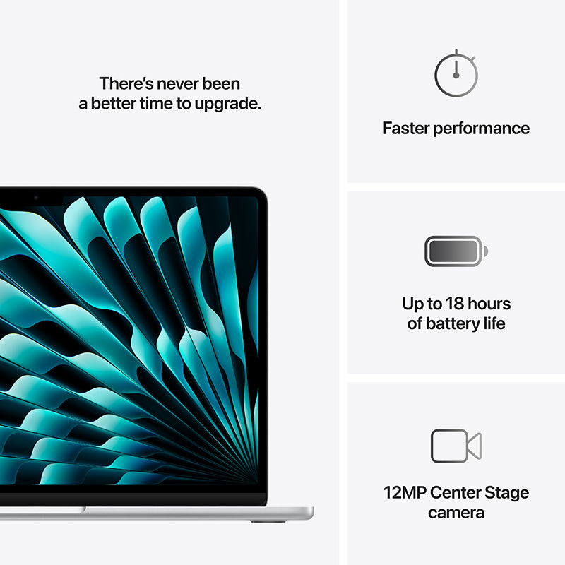 MacBook Air 13.6'' M4 10C GPU/16GB/512GB - Silver [MW0X3ZP/A]