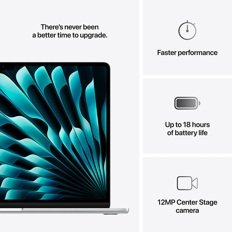 MacBook Air 15.3'' M4 10C GPU/16GB/256GB - Silver [MW1G3ZP/A]