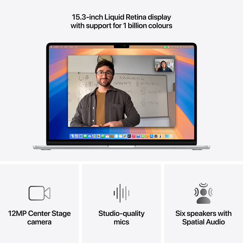 MacBook Air 15.3'' M4 10C GPU/16GB/512GB - Silver [MW1H3ZP/A]
