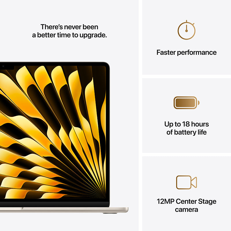 MacBook Air 15.3'' M4 10C GPU/16GB/256GB - Starlight [MW1J3ZP/A]