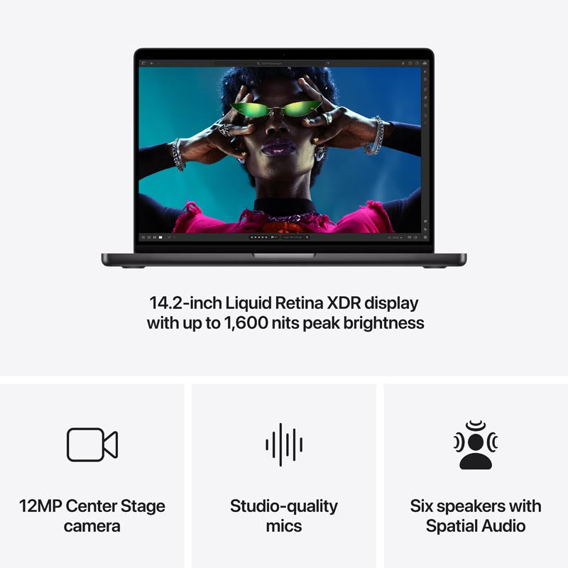 MacBook Pro 14-inch Apple M4 Pro chip 12C/16GPU/24GB/512GB - Space Black [MX2H3ZP/A]