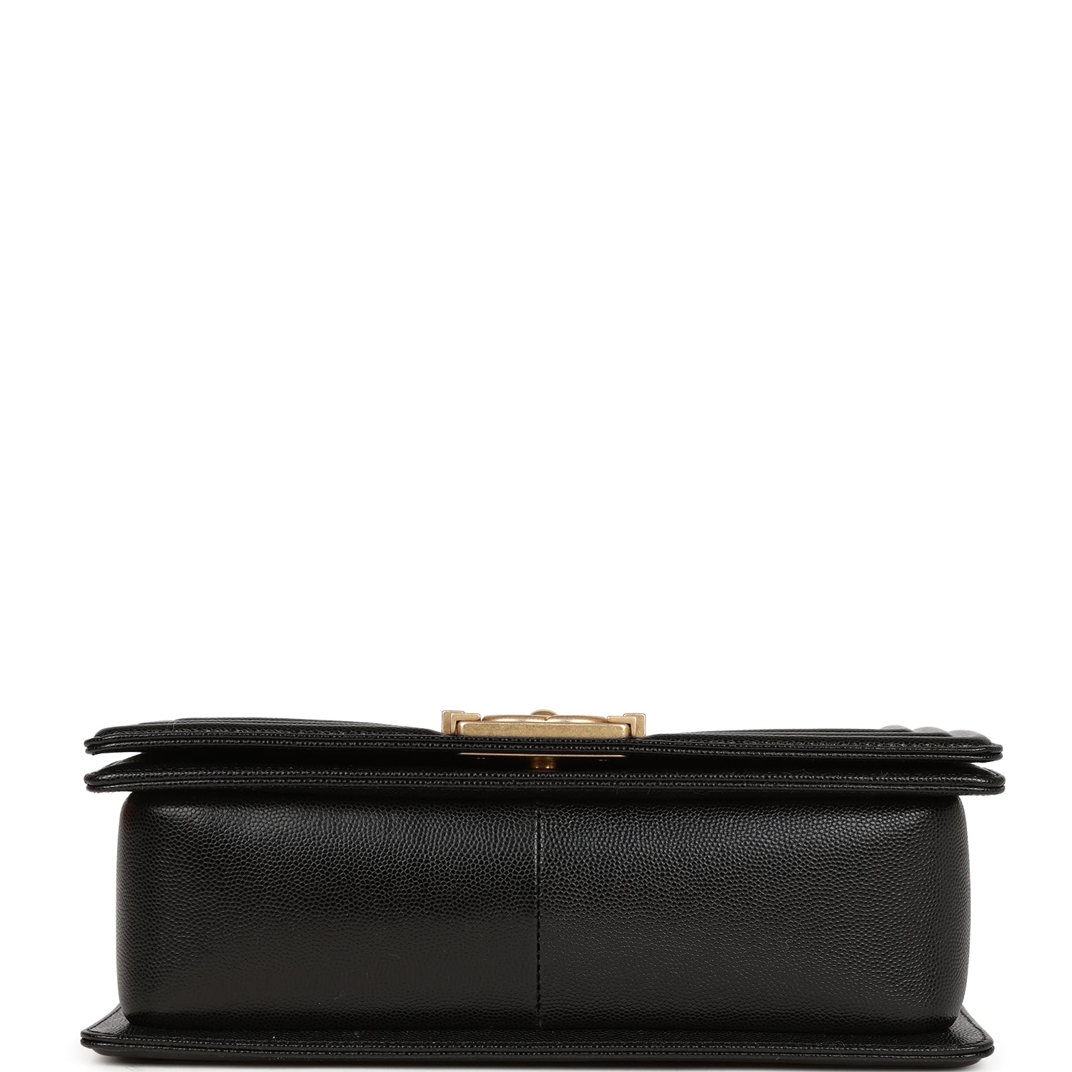 Medium Boy Bag Black Caviar Antique Gold Hardware