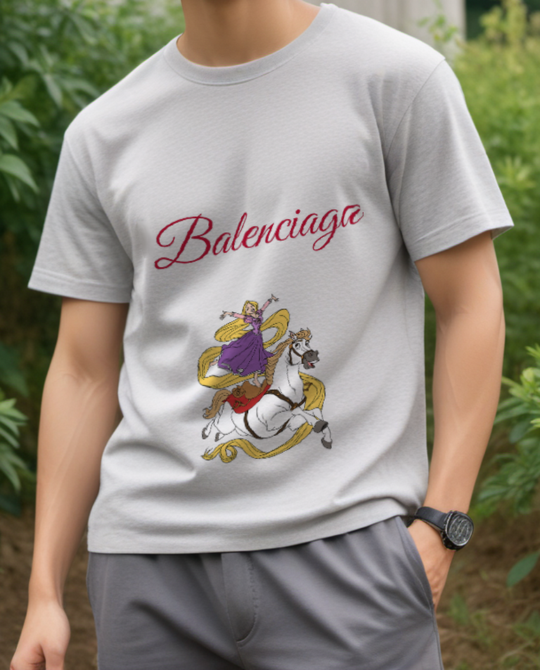 Light Gray Duck and Golden Treasure Graphic T-Shirt - styled view 3