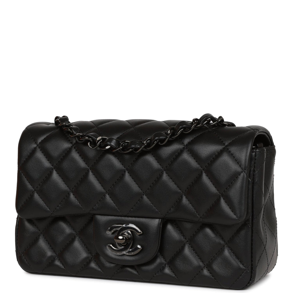Mini Flap Bag SO Black  Black Hardware for MR