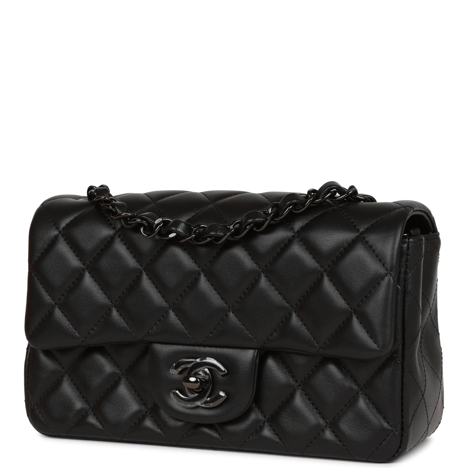 Mini Flap Bag SO Black  Black Hardware for MR