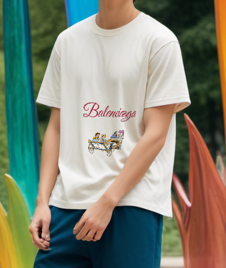 Ivory Golden Royal Carriage Graphic T-Shirt - styled view 3
