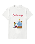 White Royal Slipper Fitting Graphic T-Shirt - front product view