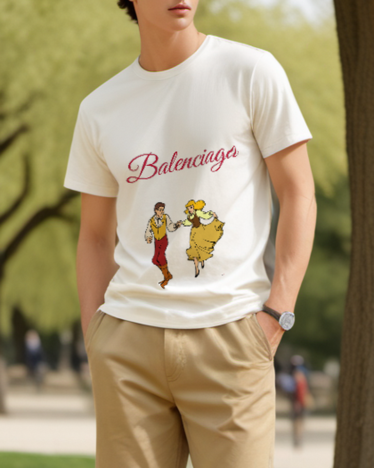 Ivory Royal Hound Companion Graphic T-Shirt - styled view 3