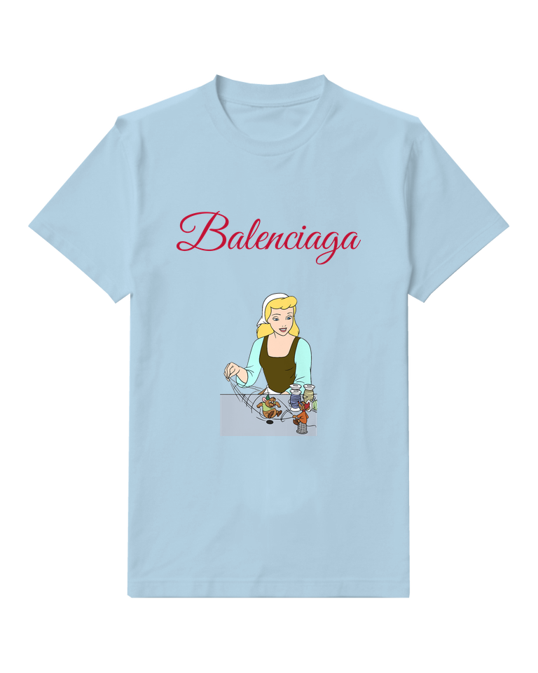 Sky Blue Country Girl Animal Friends Graphic T-Shirt - front product view