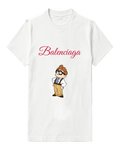White Bespectacled Storybook Gentleman Graphic T-Shirt - front product view