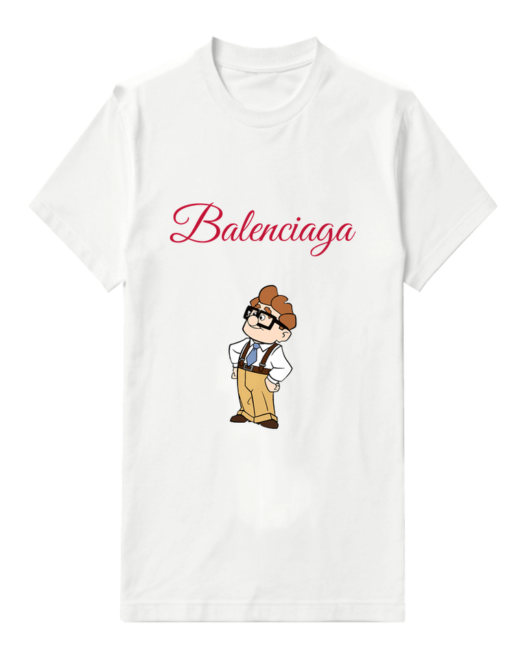 White Bespectacled Storybook Gentleman Graphic T-Shirt - front product view