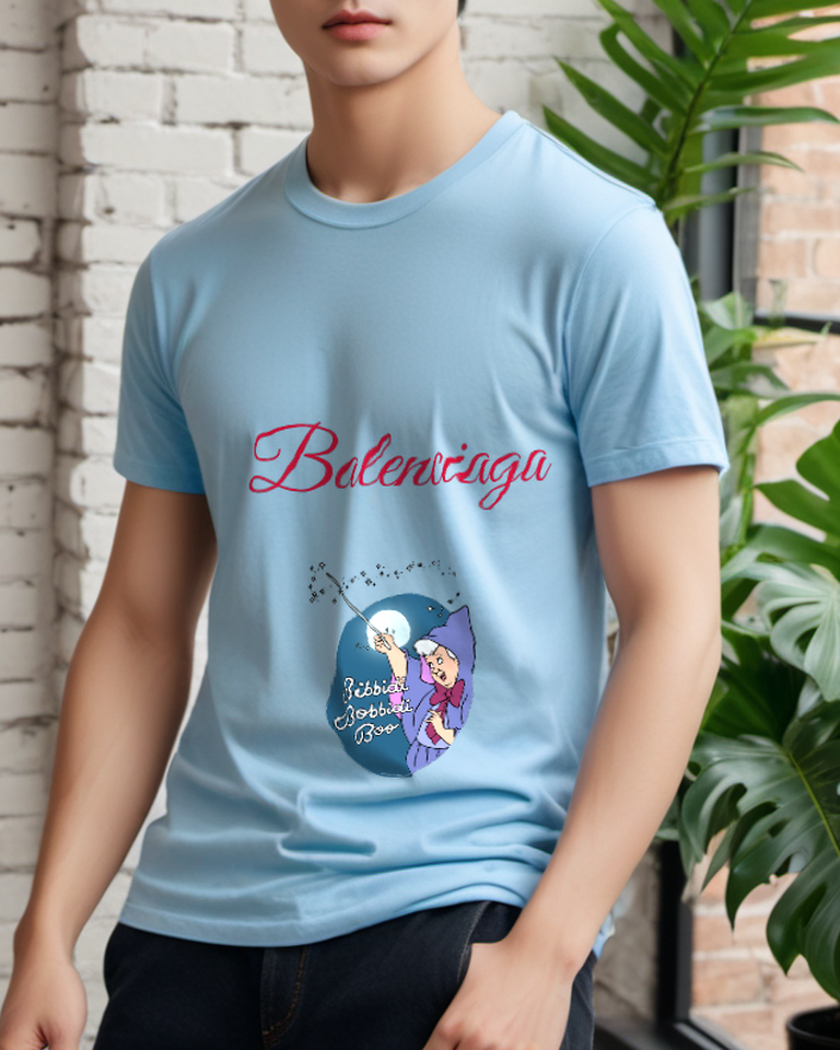 Sky Blue Moonlit Musical Spell Graphic T-Shirt - styled view 5