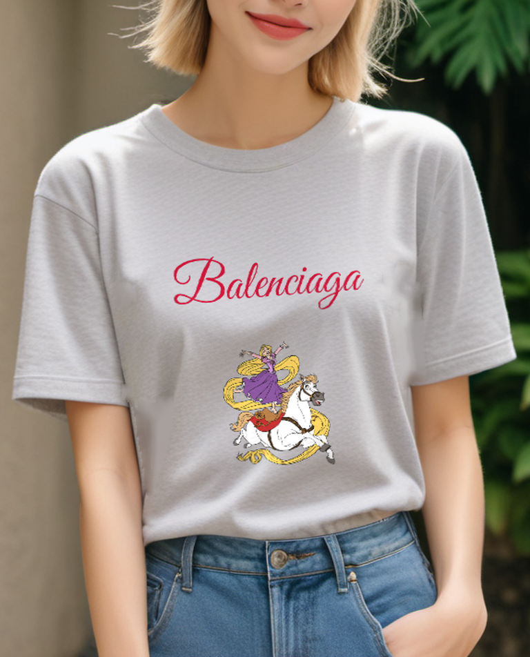 Light Gray Duck and Golden Treasure Graphic T-Shirt - styled view 4