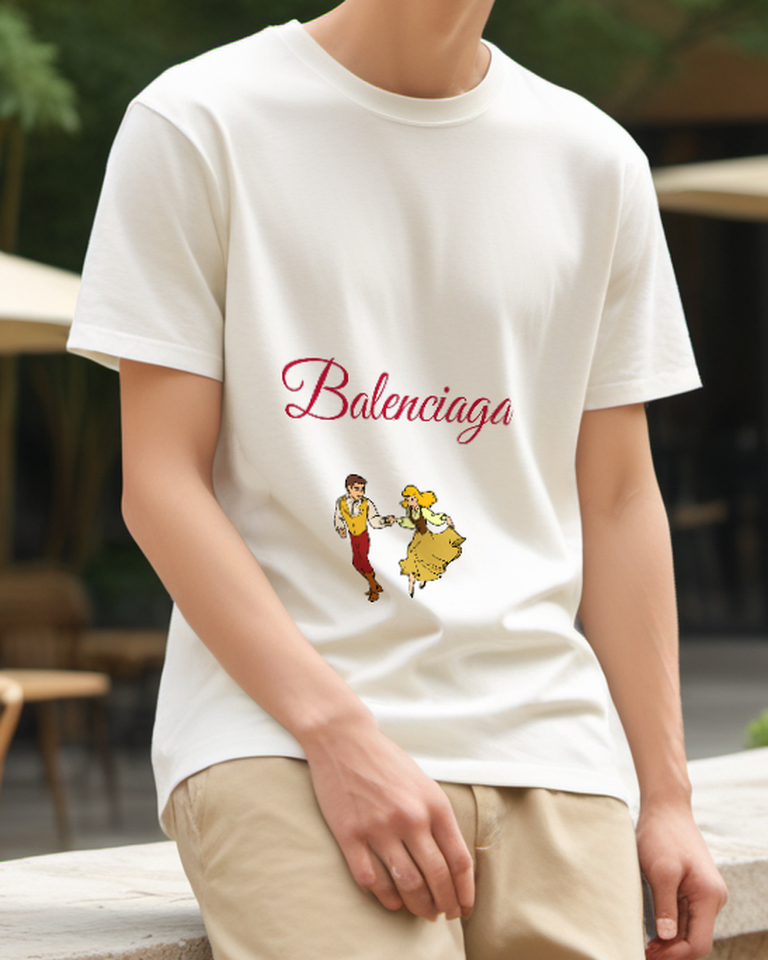 Ivory Royal Hound Companion Graphic T-Shirt - styled view 1