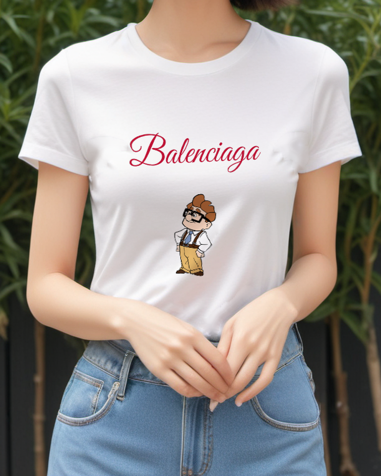 White Bespectacled Storybook Gentleman Graphic T-Shirt - styled view 4