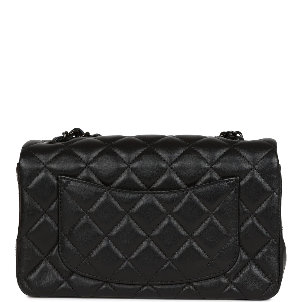 Mini Flap Bag SO Black  Black Hardware for MR