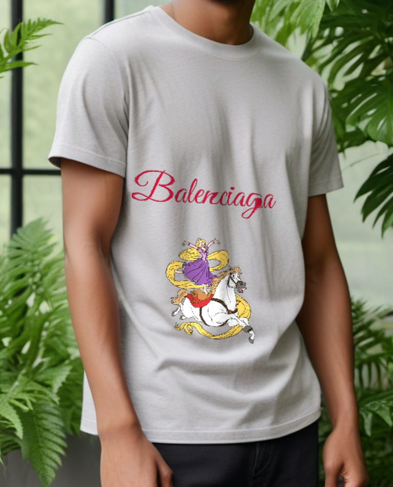 Light Gray Duck and Golden Treasure Graphic T-Shirt - styled view 1