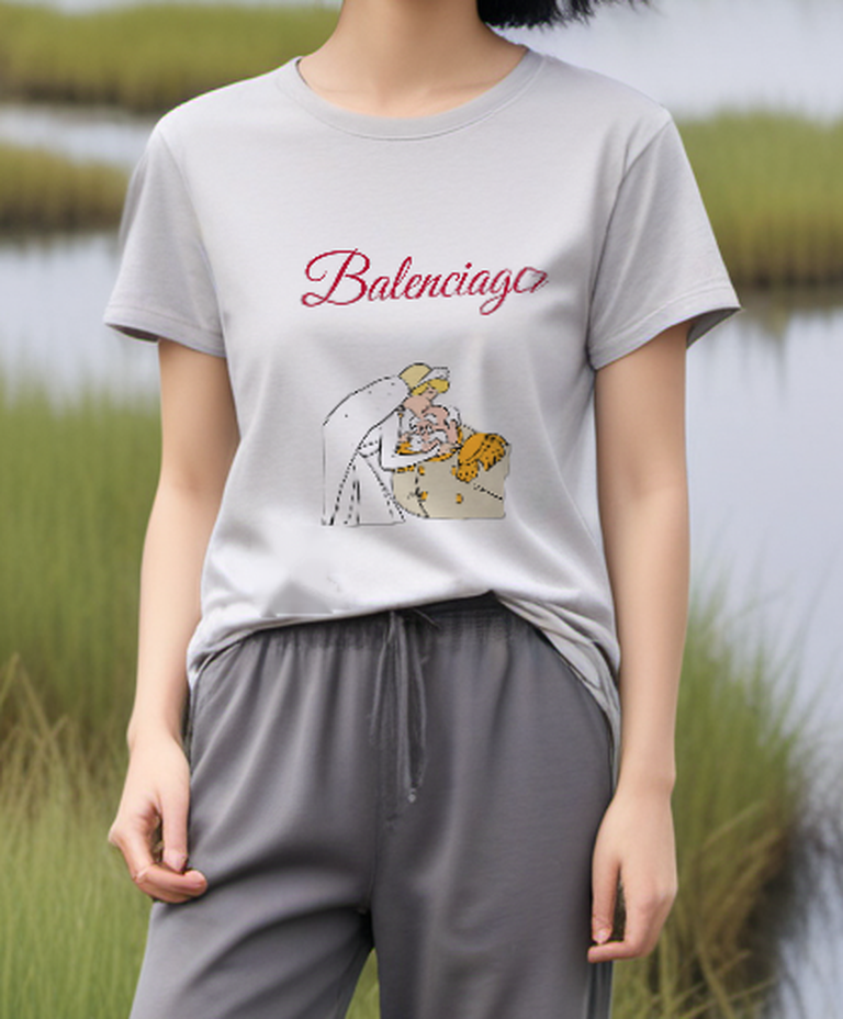 Light Gray Royal Court Conversation Graphic T-Shirt - styled view 3