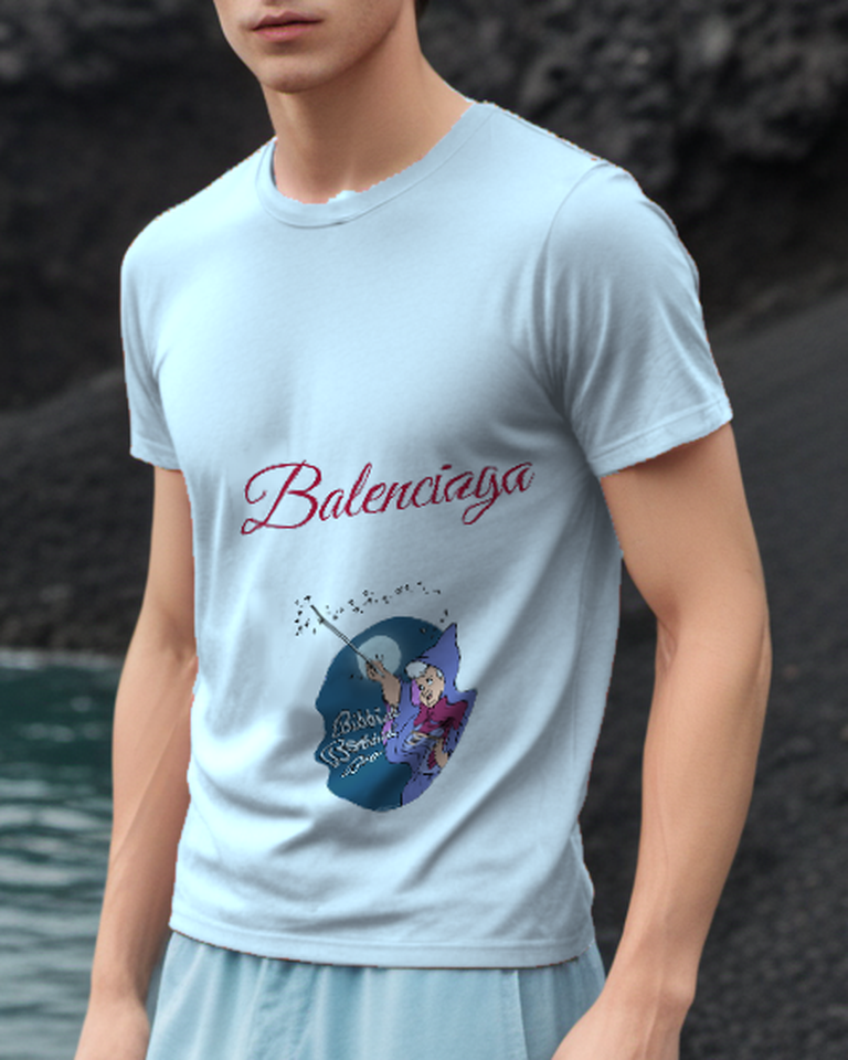 Sky Blue Moonlit Musical Spell Graphic T-Shirt - styled view 3