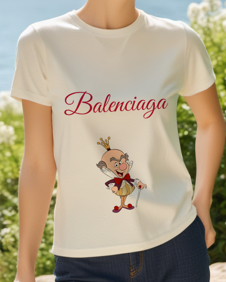 Ivory Little Crowned Royal Graphic T-Shirt - styled view 2