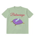 Sage Green Glass Slipper Cushion Graphic T-Shirt - front product view