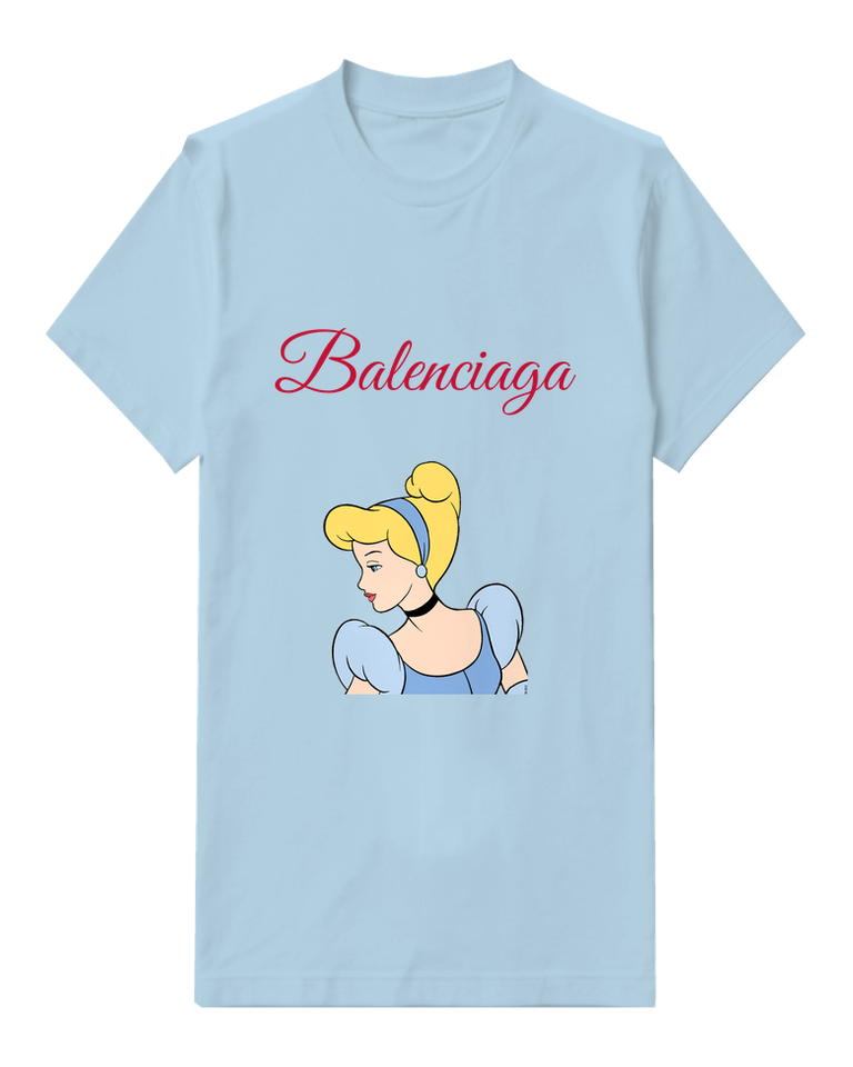 Sky Blue Blonde Blue Gown Profile Graphic T-Shirt - front product view