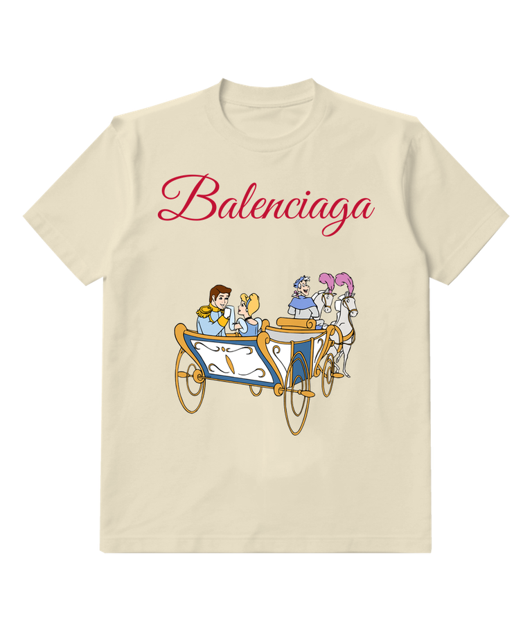 Ivory Golden Royal Carriage Graphic T-Shirt - front product view